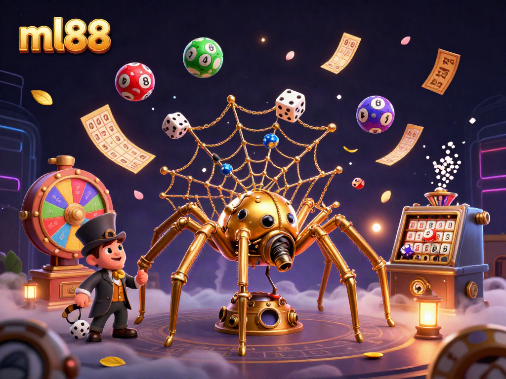 Engage with ml88 in a dynamic casino scene showcasing games and excitement.