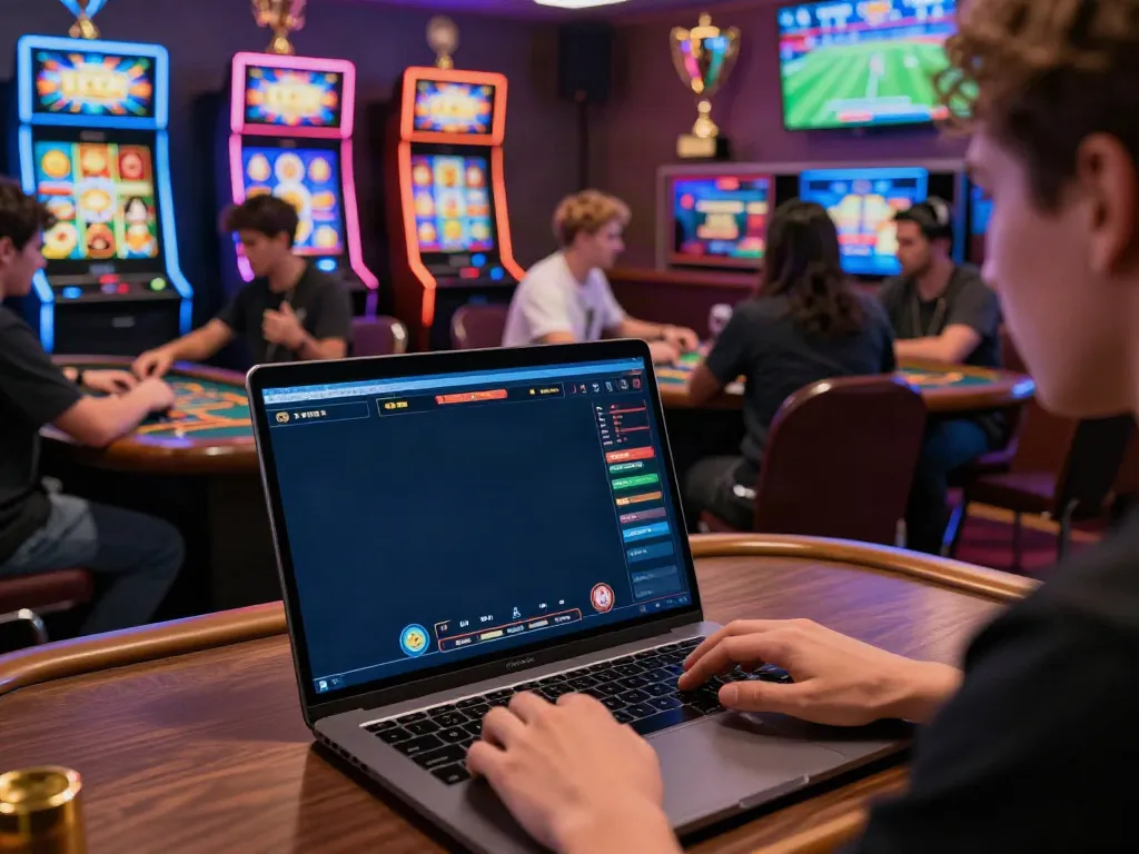 tx88 bet online gaming scene with players engaged in vibrant betting activities