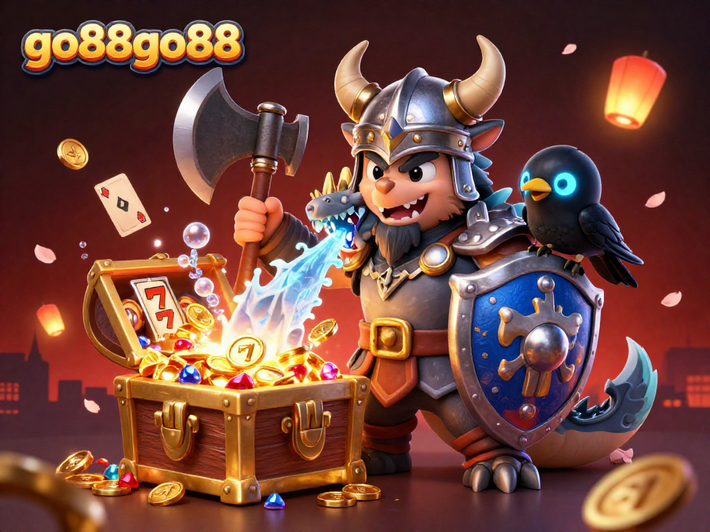 Engage with go88go88's thrilling online gaming experience in a vibrant 3D casino adventure.